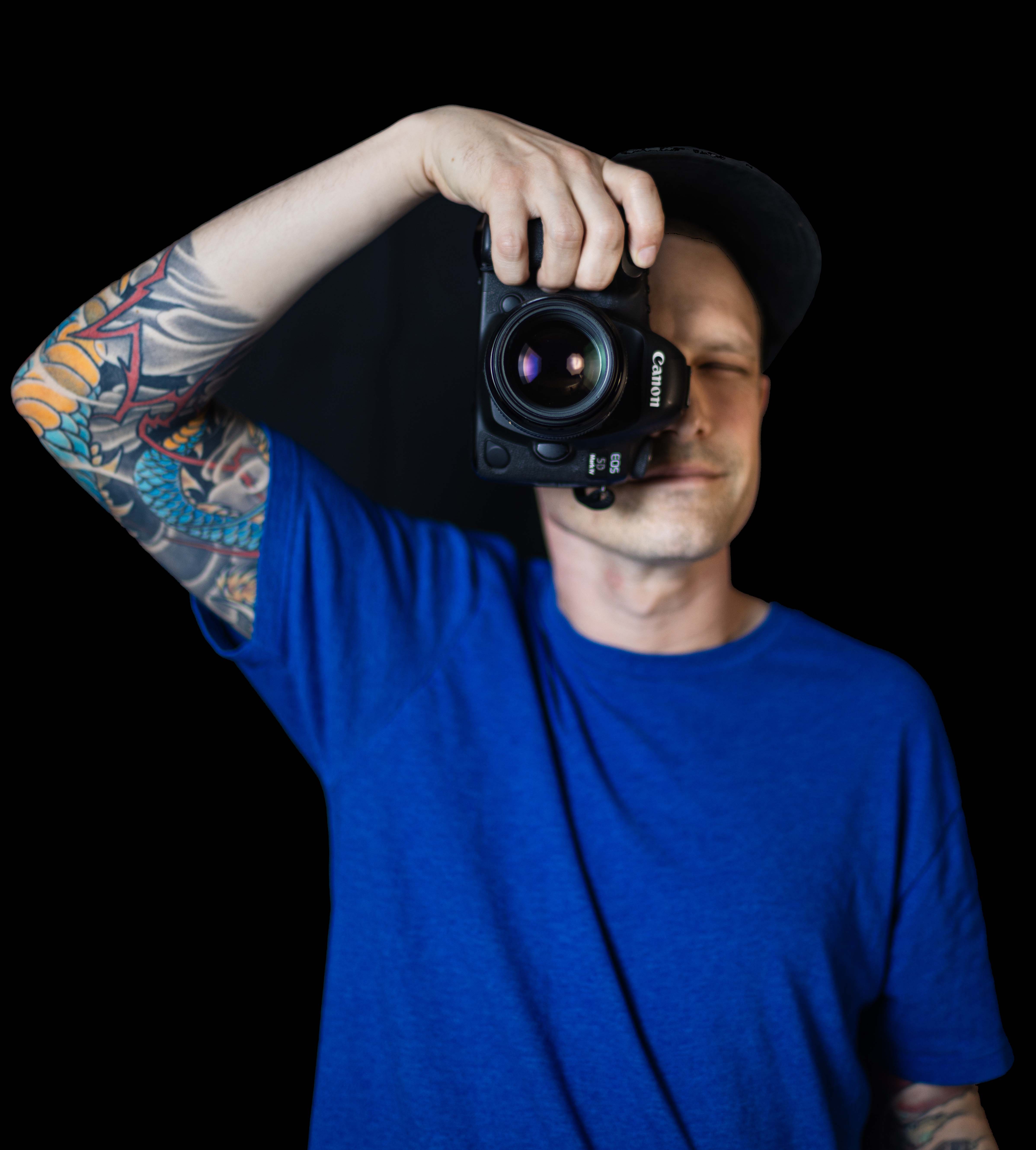 Ryan Burgess holding a camera